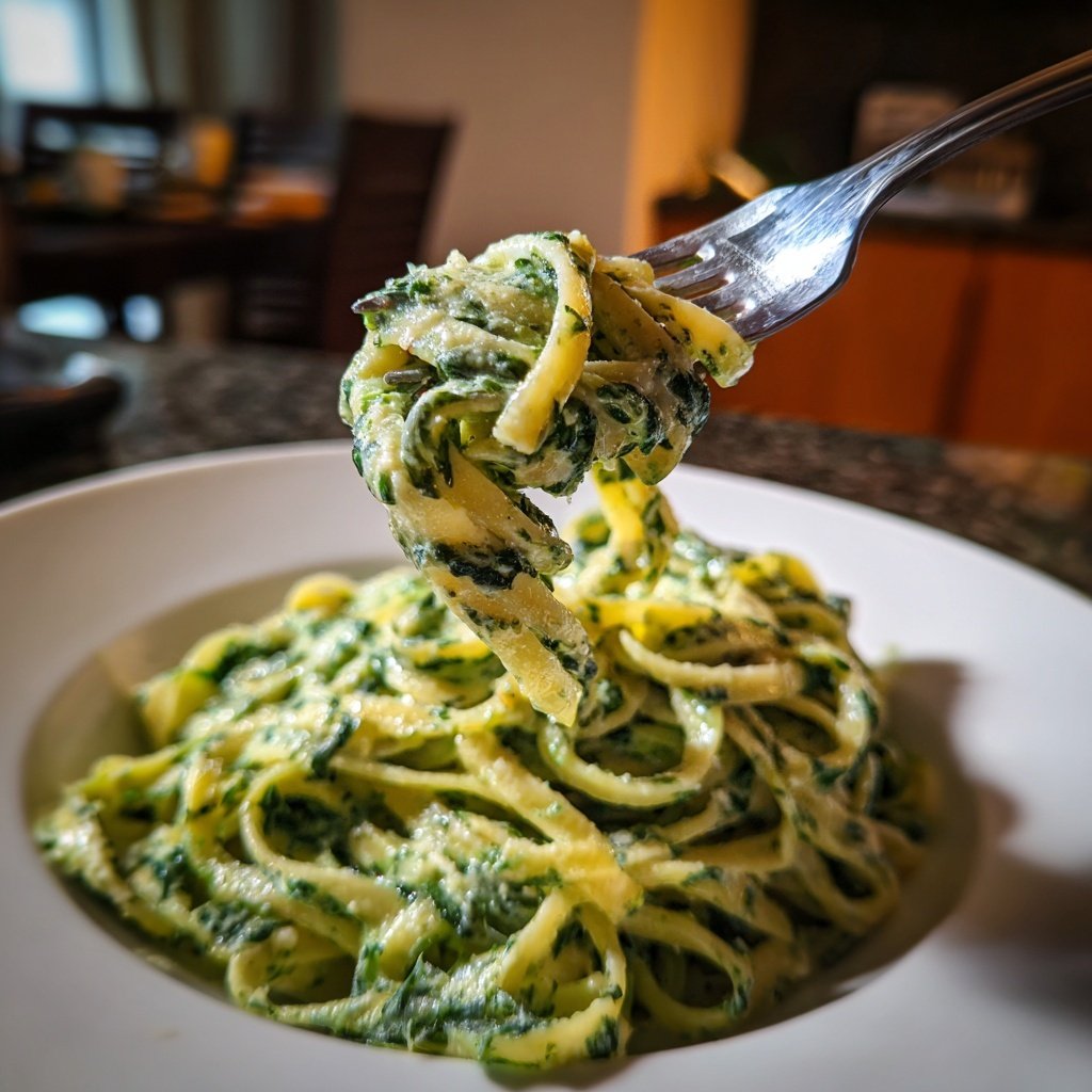 Sunday Creamy Spinach Pasta