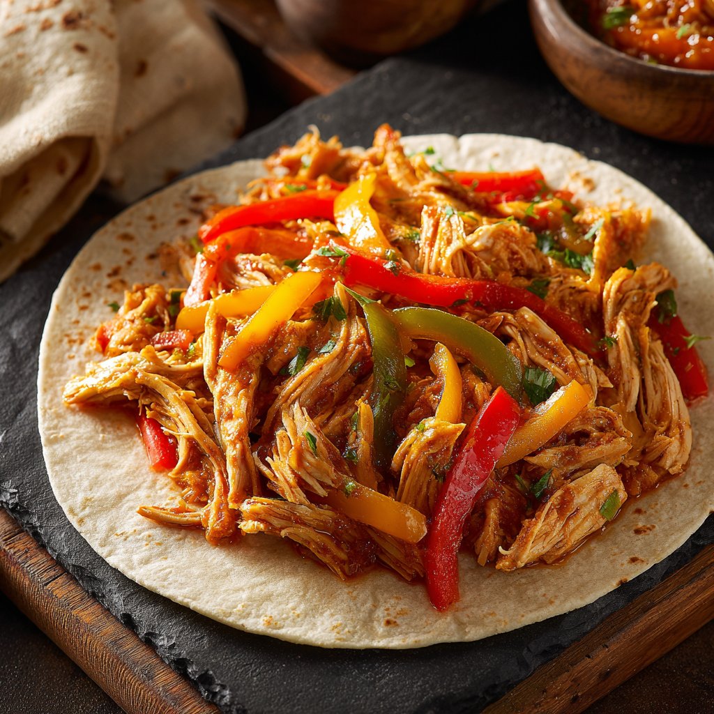Easy Slow Cooker Chicken Taco Filling
