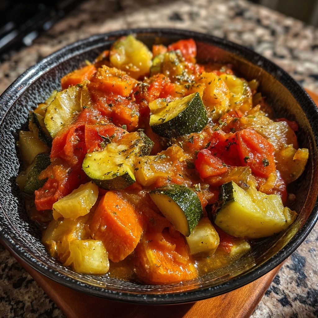 Healthy Crockpot Italian Vegetable Stew