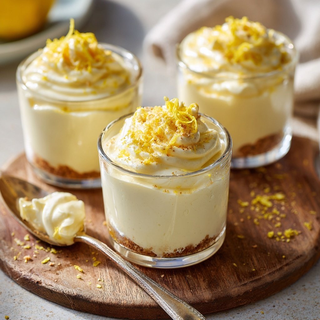 Limoncello Cream Dessert Cups