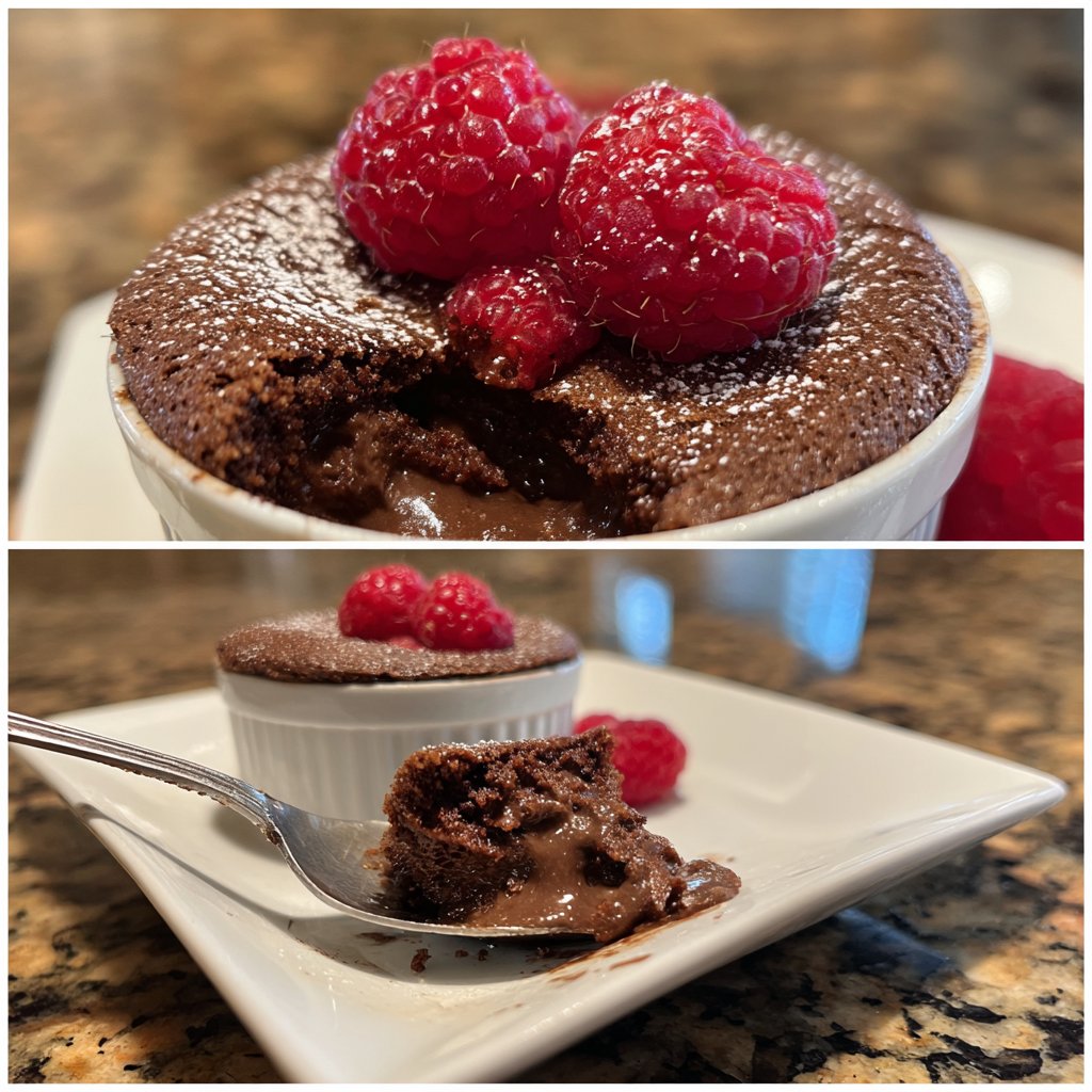 Chocolate Raspberry Soufflé