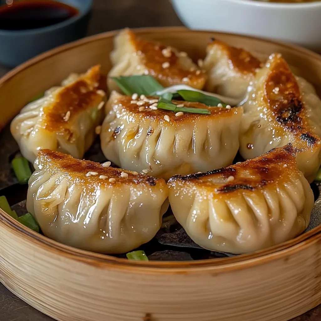 Pan-Fried Chicken Dumplings