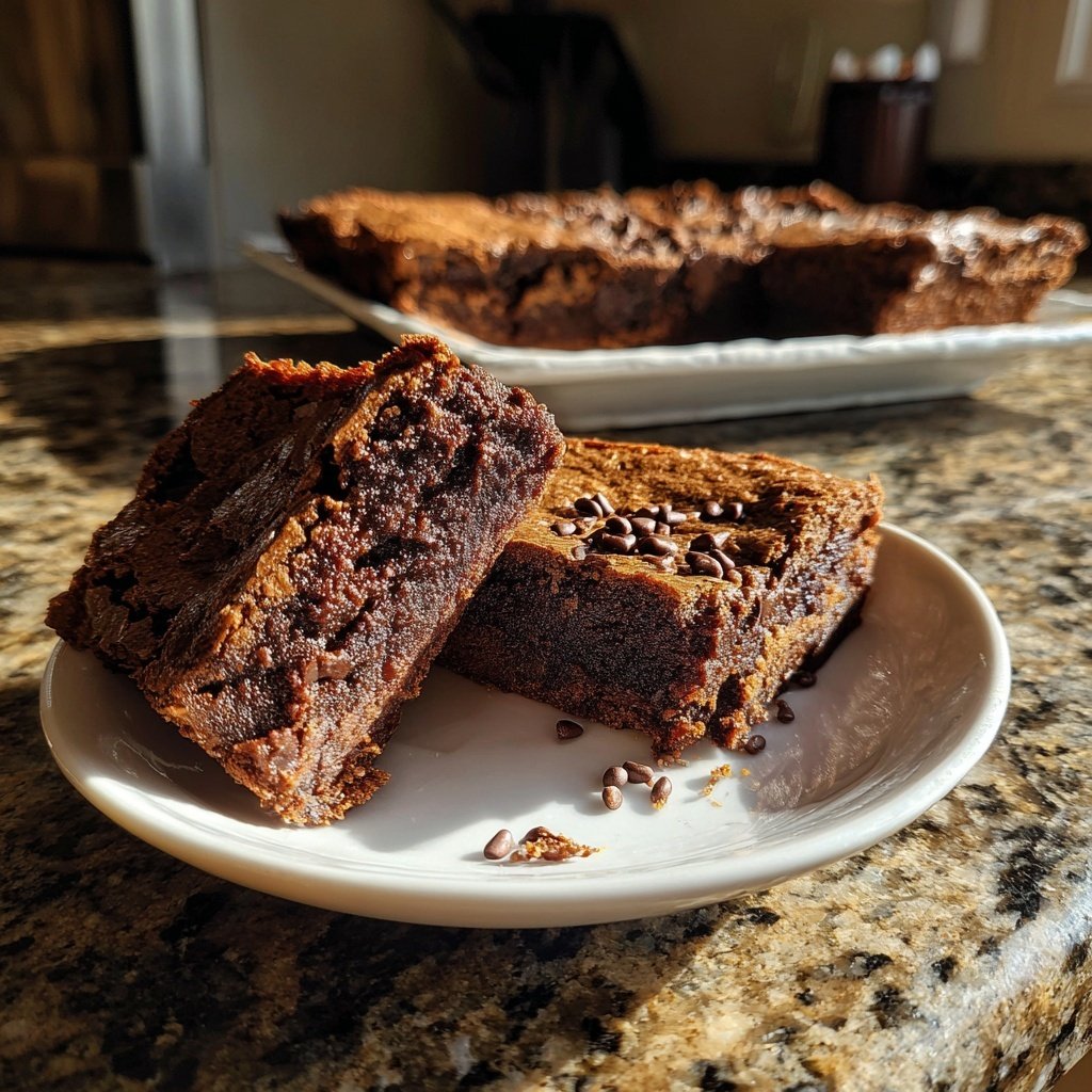 Cottage Cheese Brownies with Cocoa Nibs