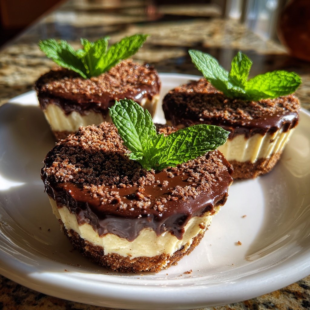 Chocolate Mint Dessert Cups