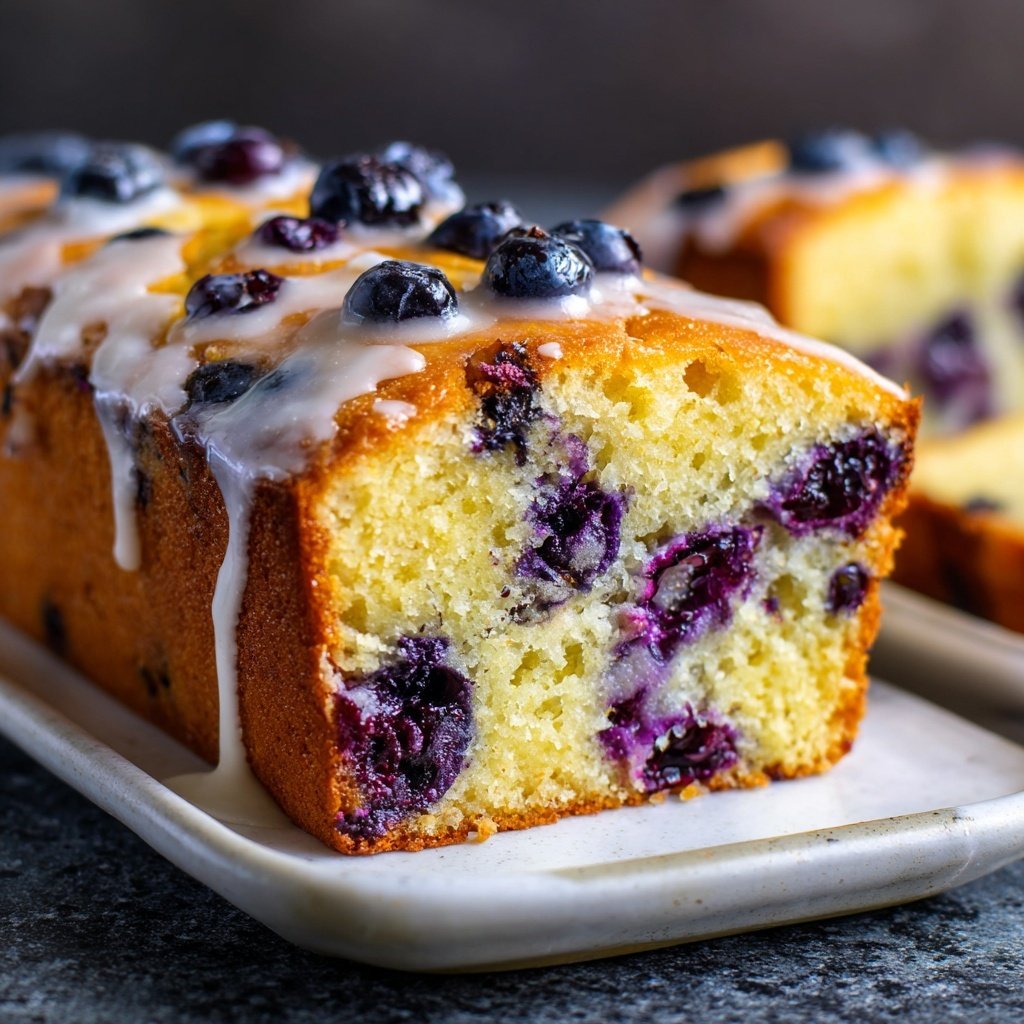 Baking & Desserts Lemon Blueberry Loaf Cake