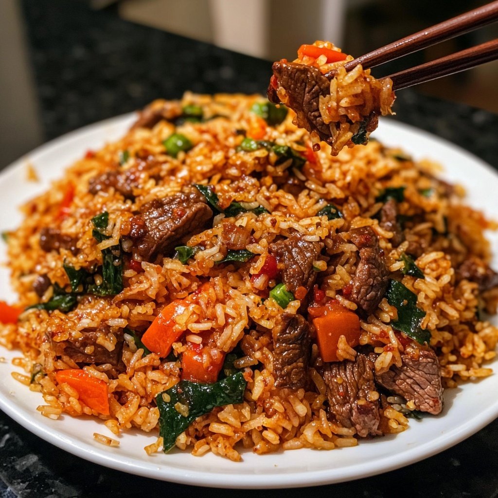 Crispy Chilli Beef Rice