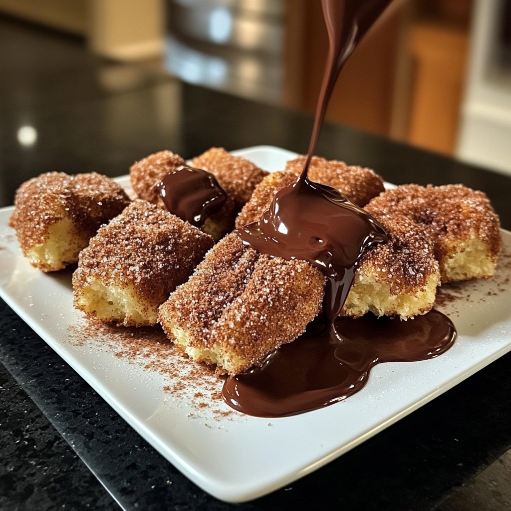 Fluffy Air Fryer Churro Bites