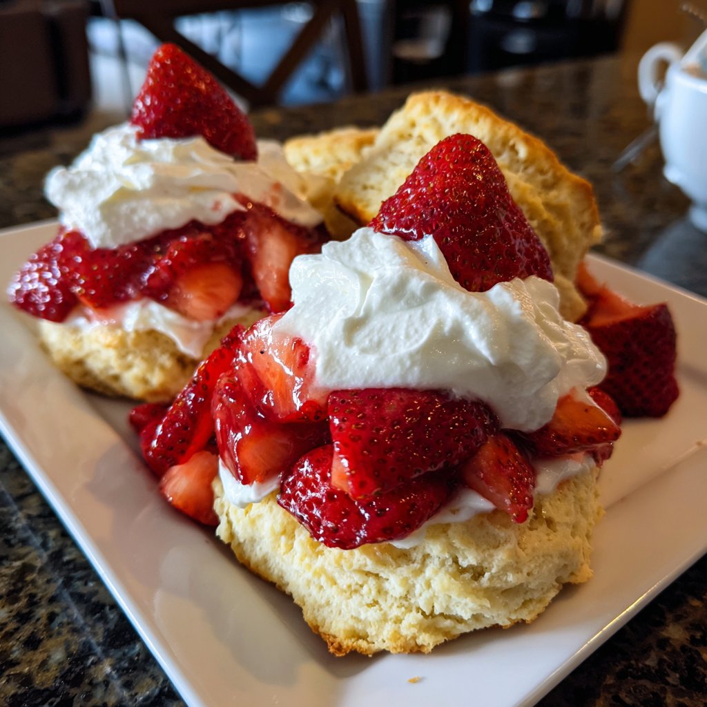 Easy Strawberry Shortcake With Homemade Biscuits