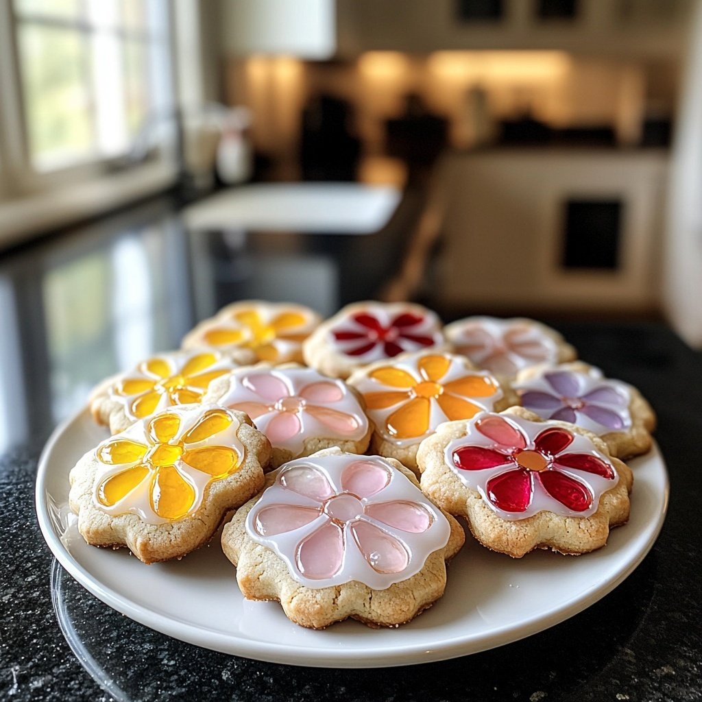 Easy Stained Glass Cookies