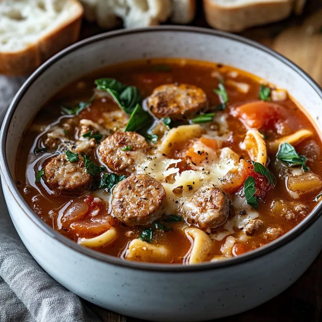 Cozy Up with Easy Italian Sausage Soup Recipe